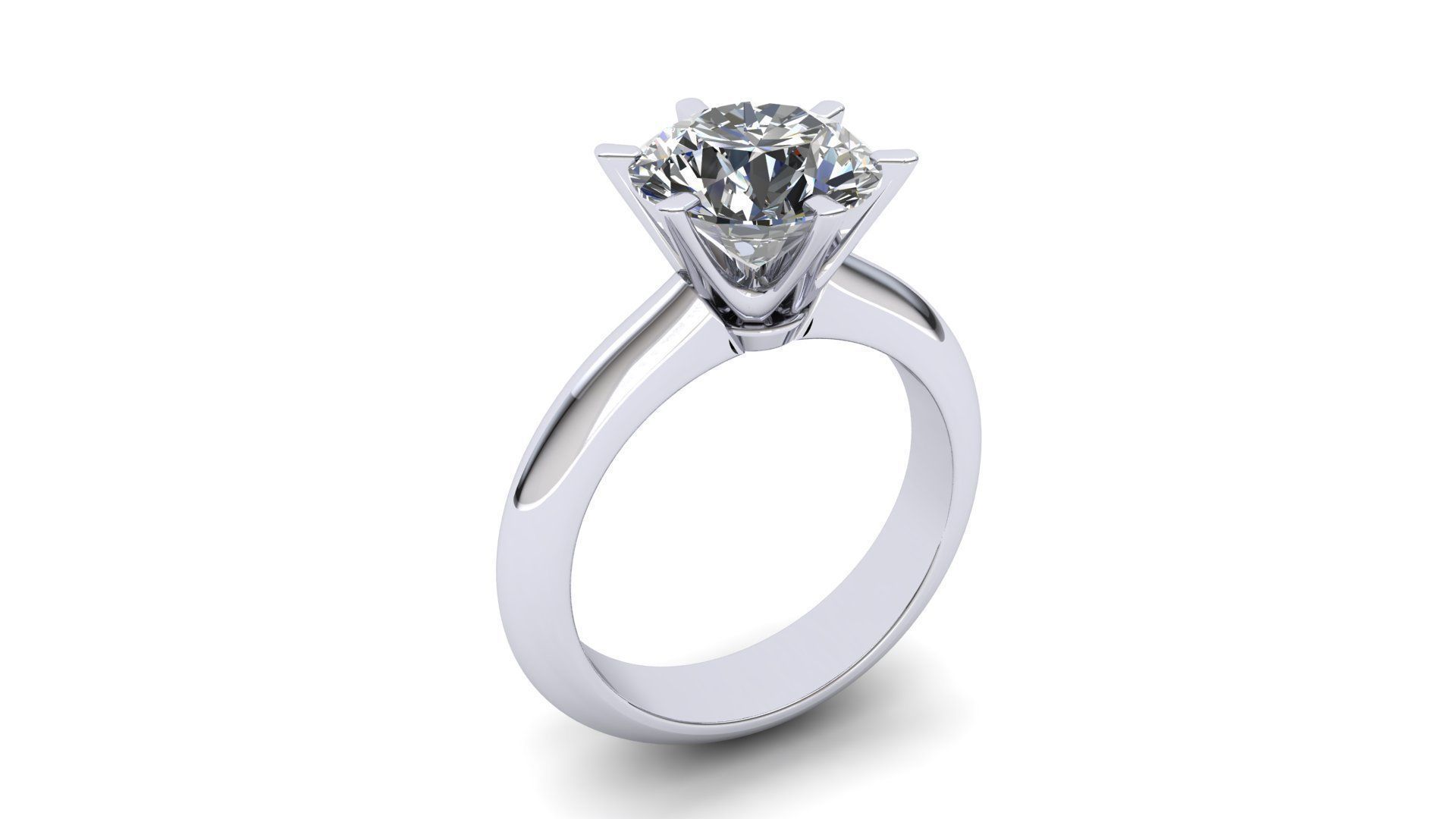 Diamond Ring 3D print model_2