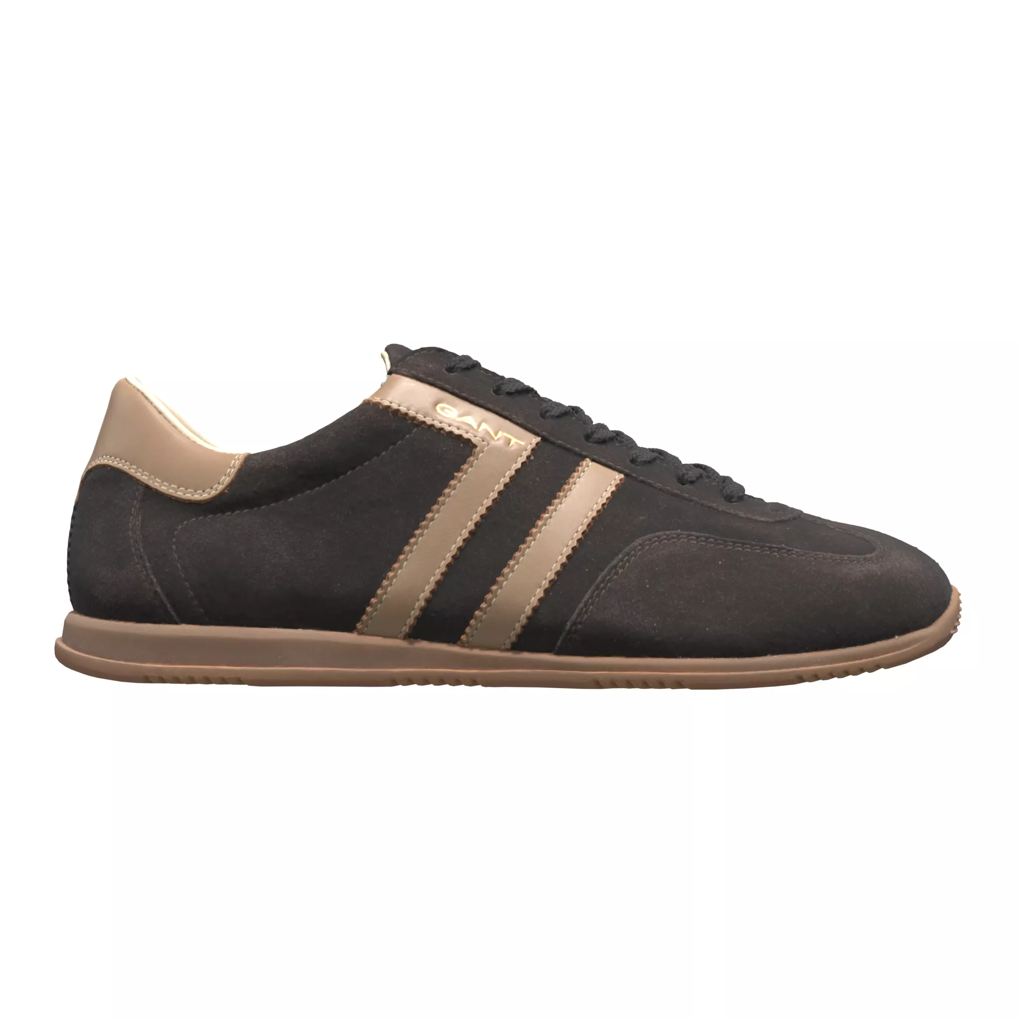 GANT Spearclub Suede Sneakers Dark Brown Low-poly 3D model