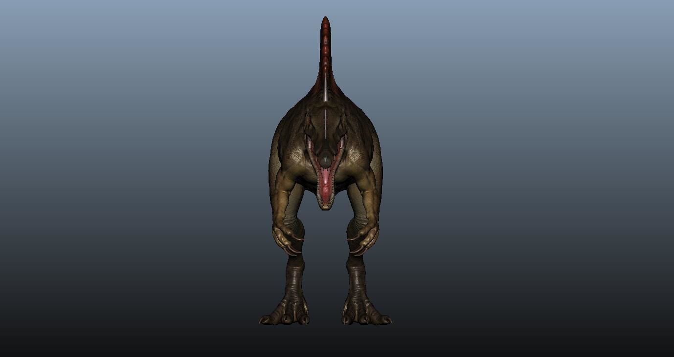 Spinosaurus dinosaur 3D model_3