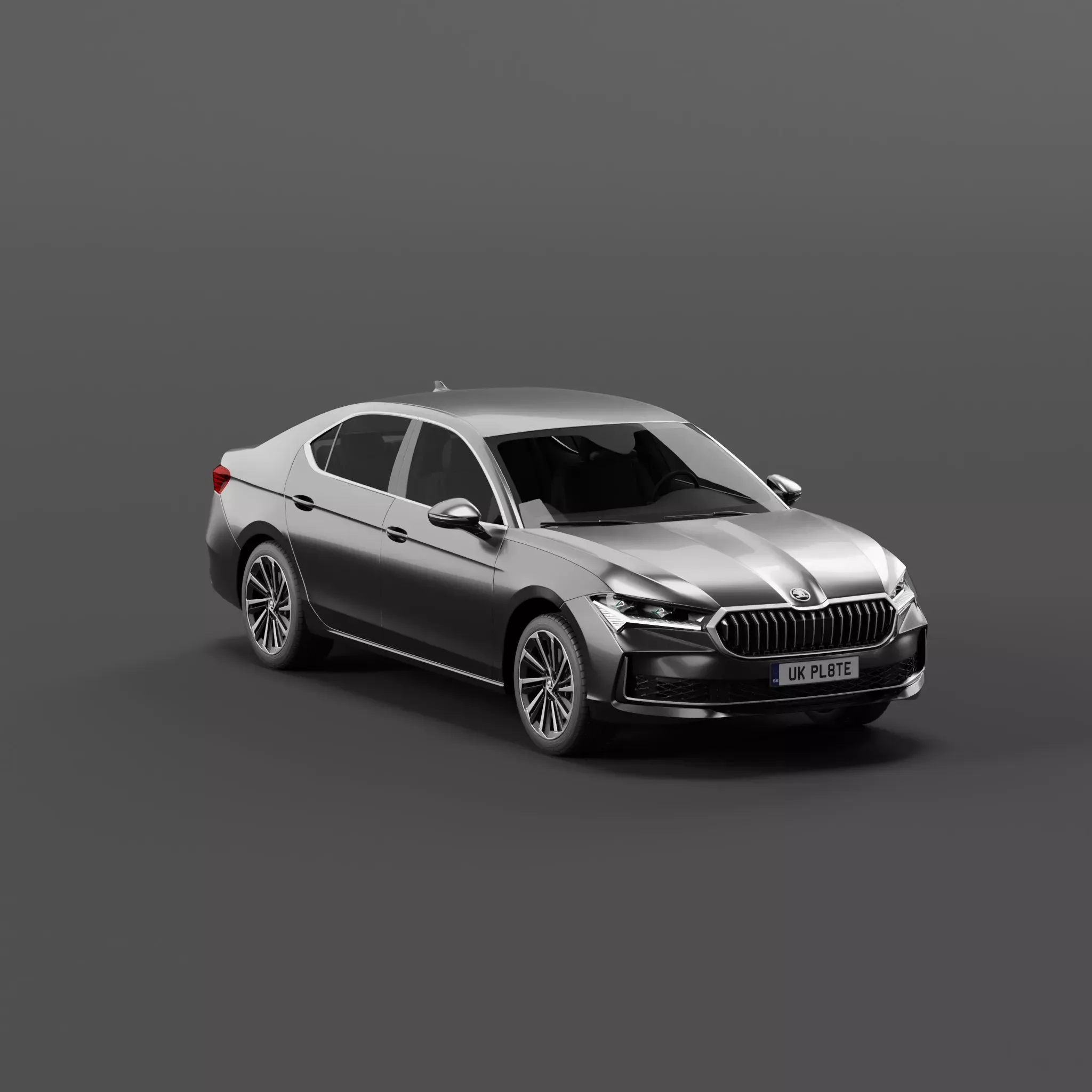 Skoda Superb 2024 Free low-poly 3D model