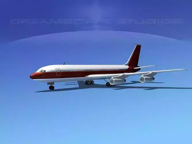 Boeing 707 Corporate 2 3D model