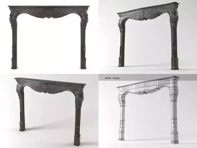 Fireplace ornate mantel