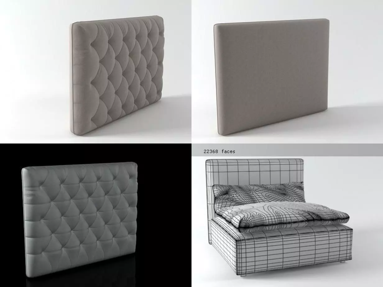 Dominio four different sofas 3D model_4