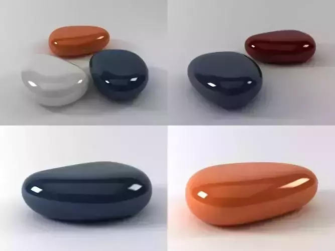 KOISHI four different colored pebbles