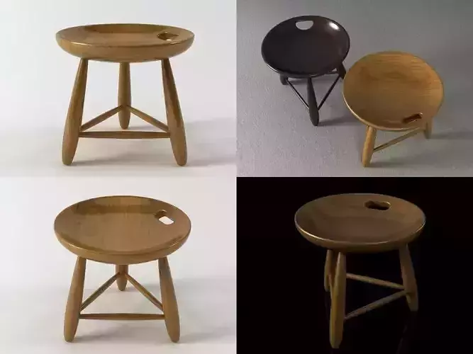 Mocho four different wooden stools