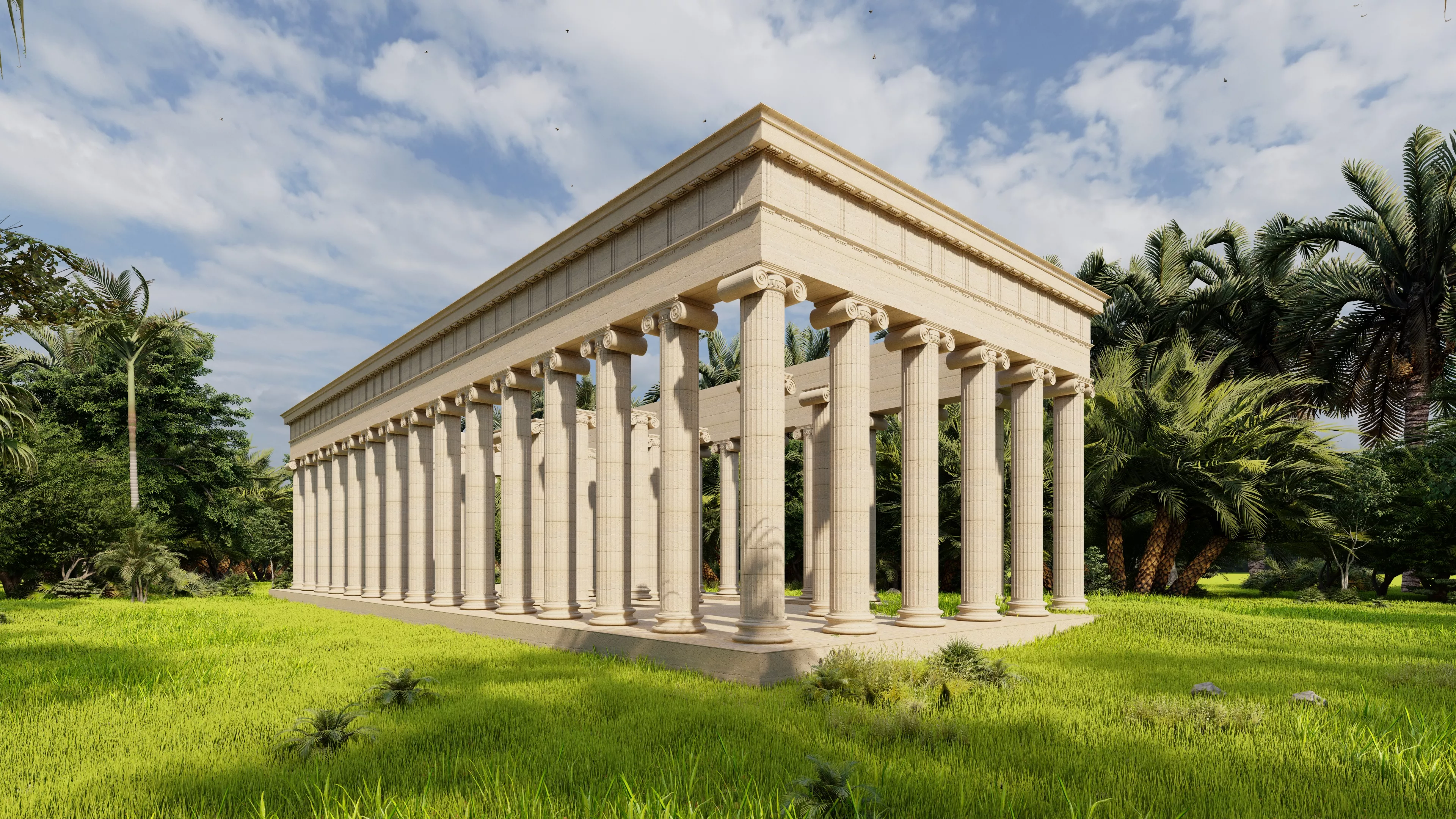 Parthenon-Historical Greek Temple 3D model