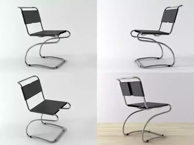 Halabala chair H-79 3D model