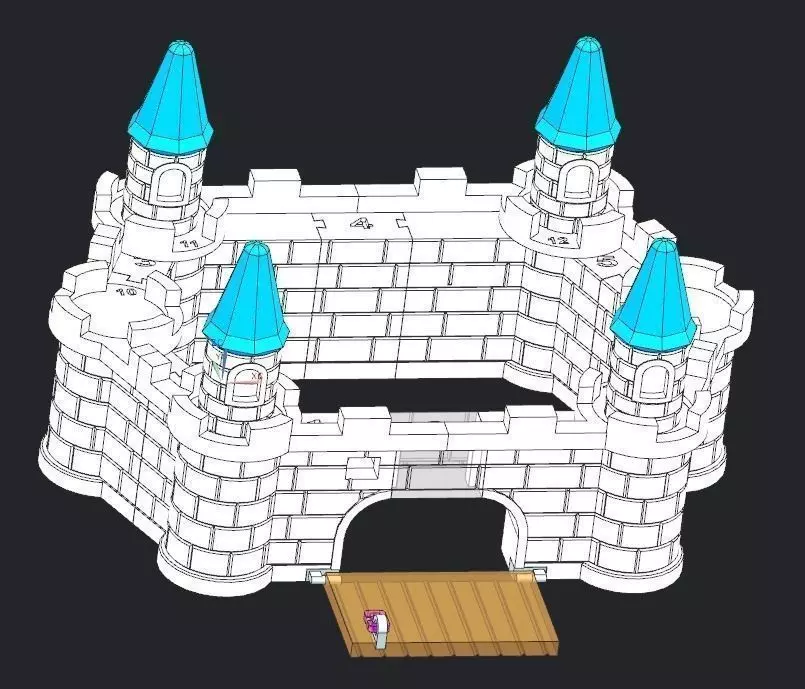 castle3 castle 3D print model