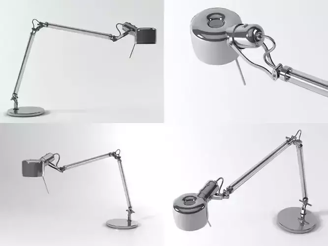 Job desk lamp with different angles
