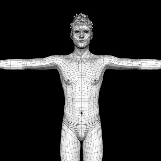Sexy Young Boy  A12 Low-poly 3D model_16