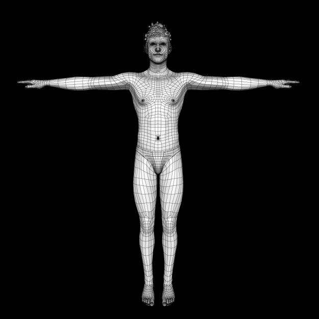 Sexy Young Boy  A12 Low-poly 3D model_15