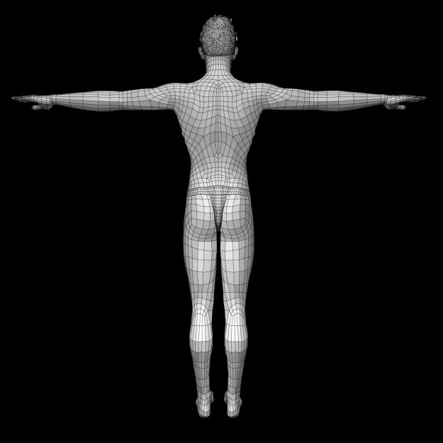 Sexy Young Boy  A12 Low-poly 3D model_17