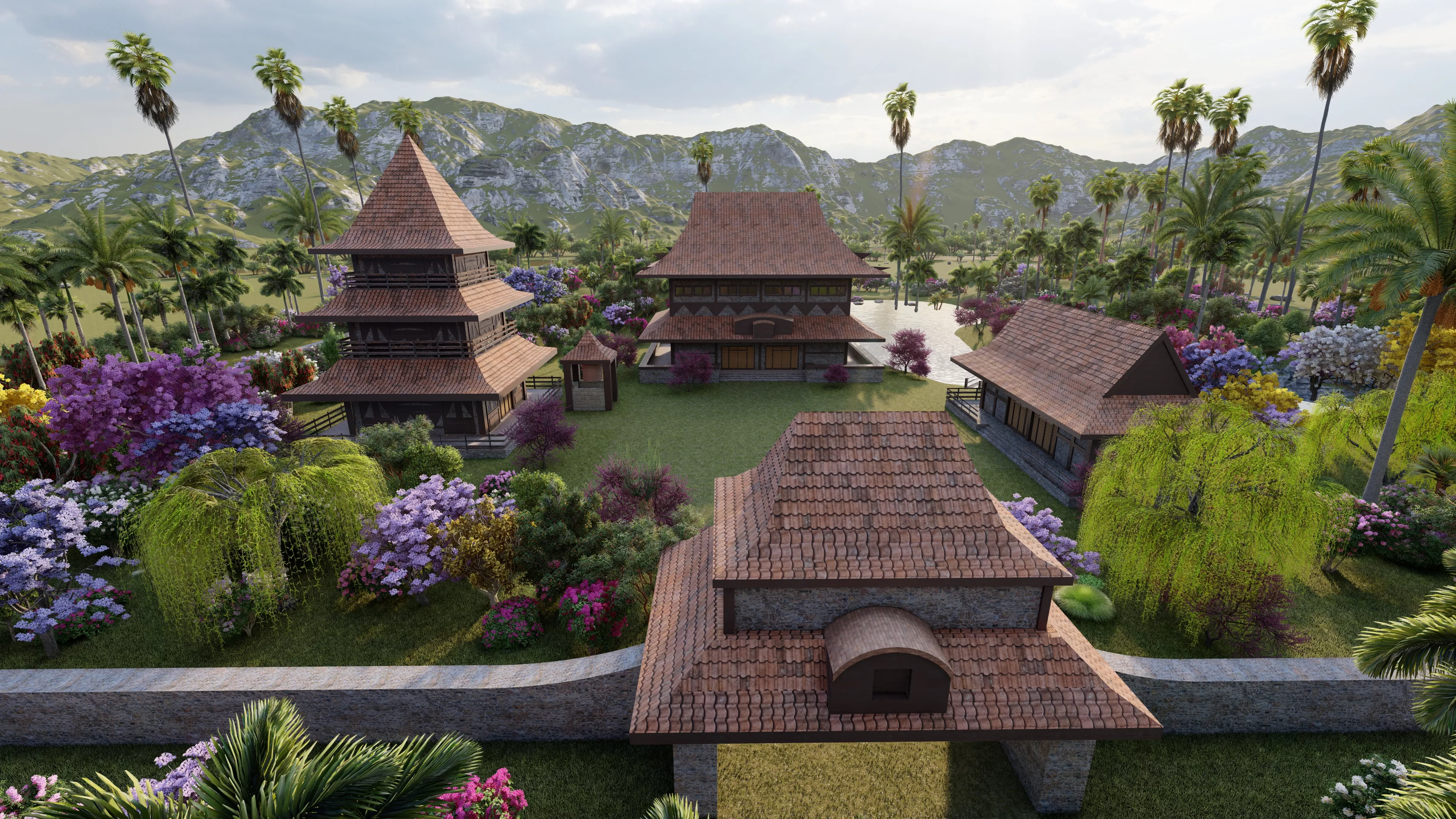 Japan Traditional House-Japanese Modular-Chinese Style 3D model ...
