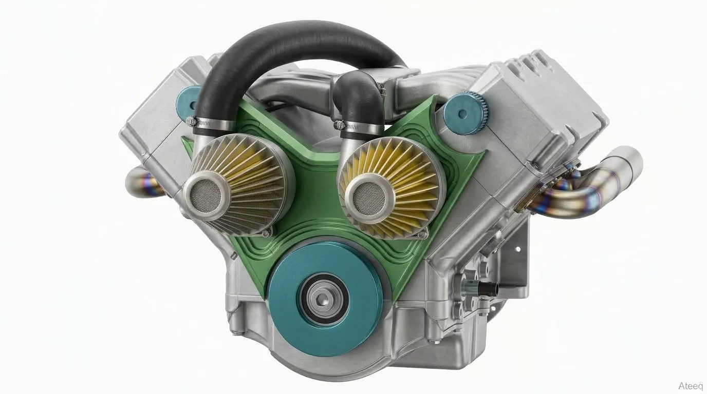 V6 ENGINE SOLIDWORKS Realistic Internal Combustion Engine 3D model