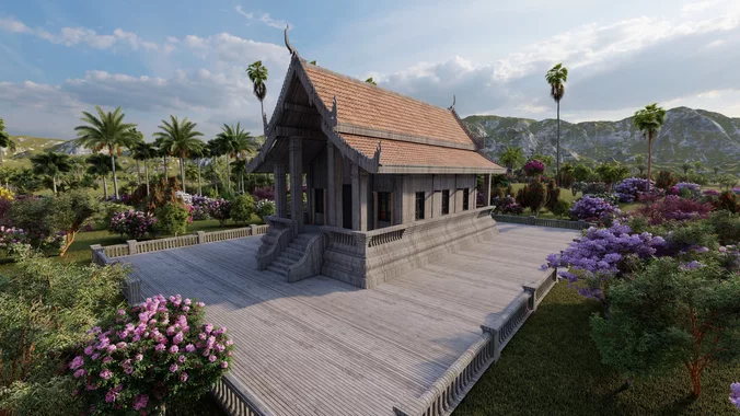 Japan Traditional House-Japanese Modular-Chinese Style