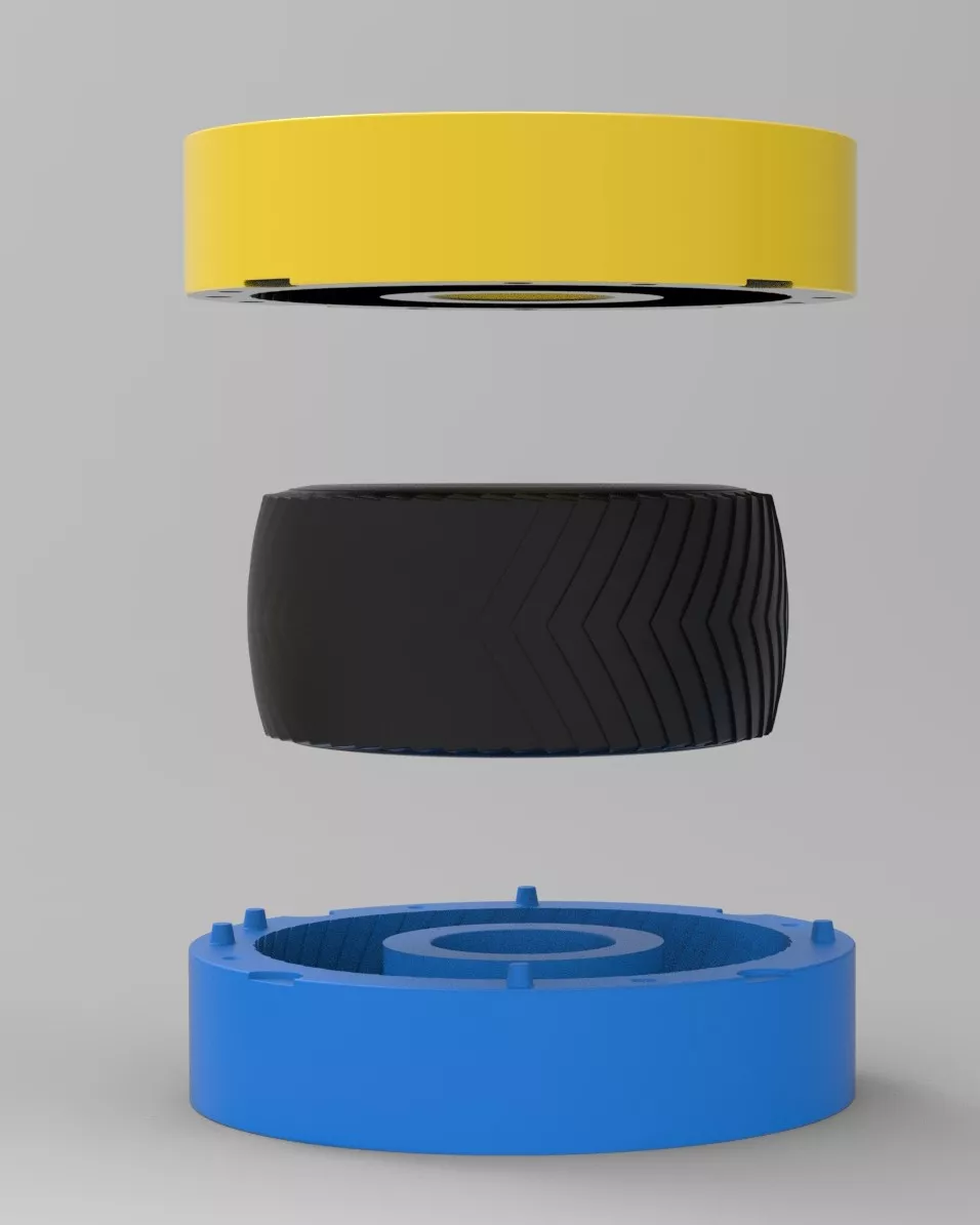 Mold from Pulling truck Rear tire 1 3D print model
