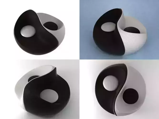 YIN YANG chiase lounge 3D model