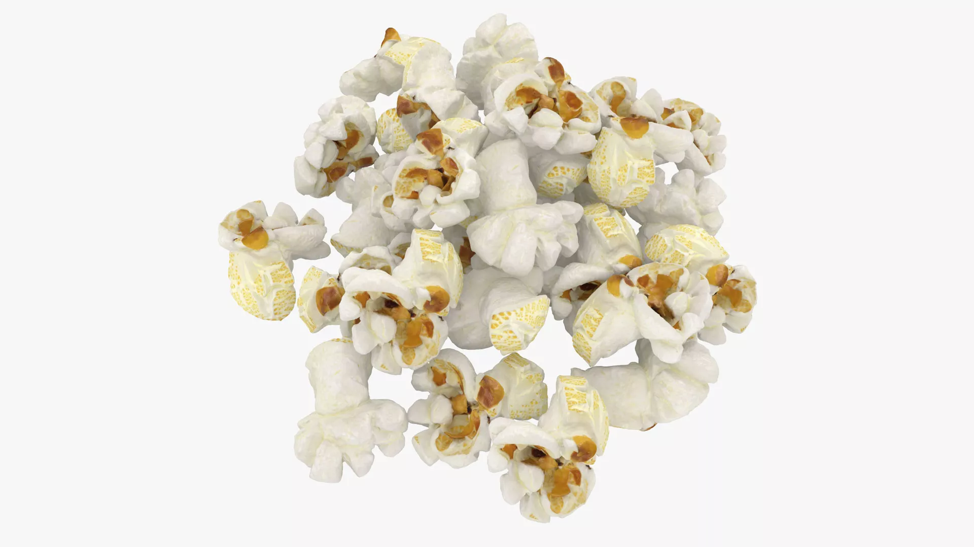 Popcorn 02 Pile 3D model