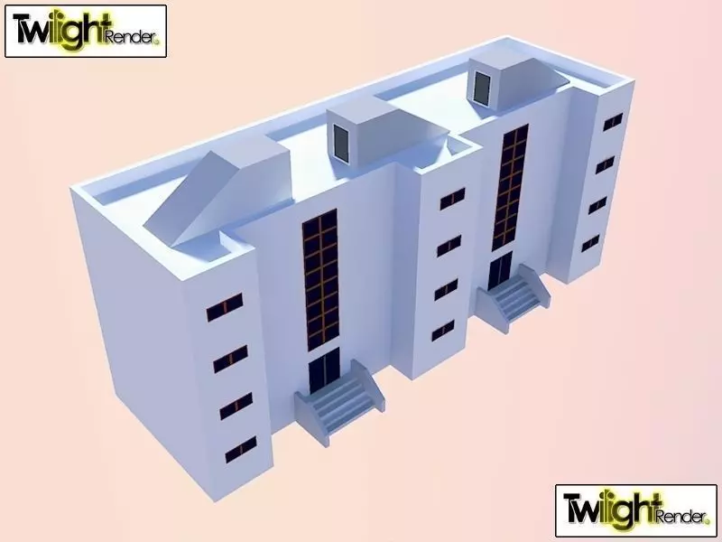 Apartment model Sketchup Free low-poly 3D model