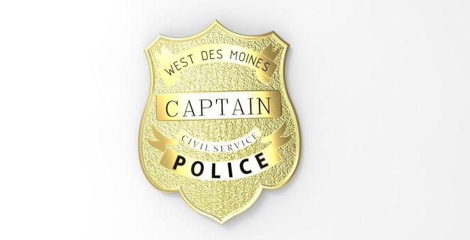 POLICE BADGE 3D print model