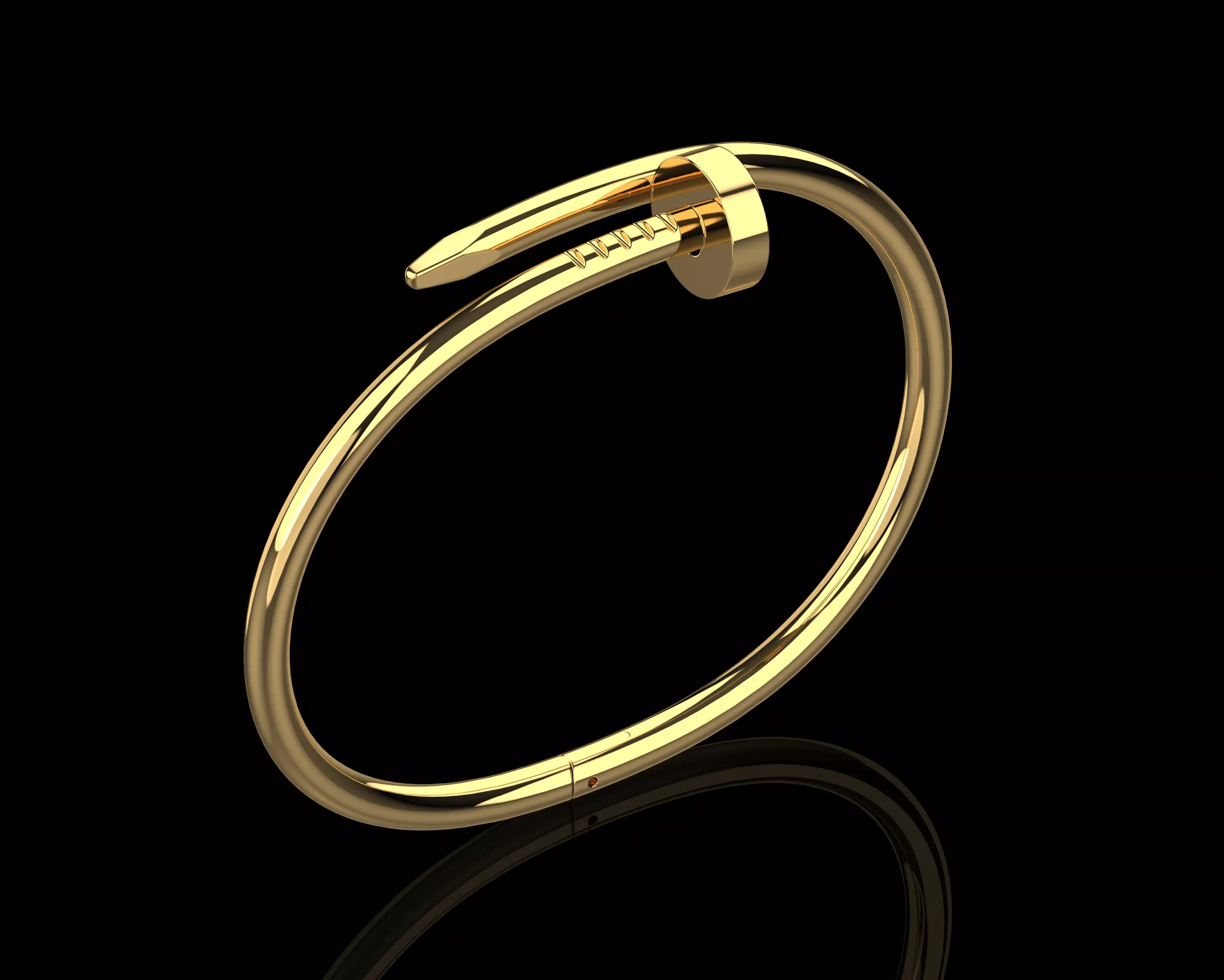 Juste un clou Nail Bracelet 16 Size N110 3D print model