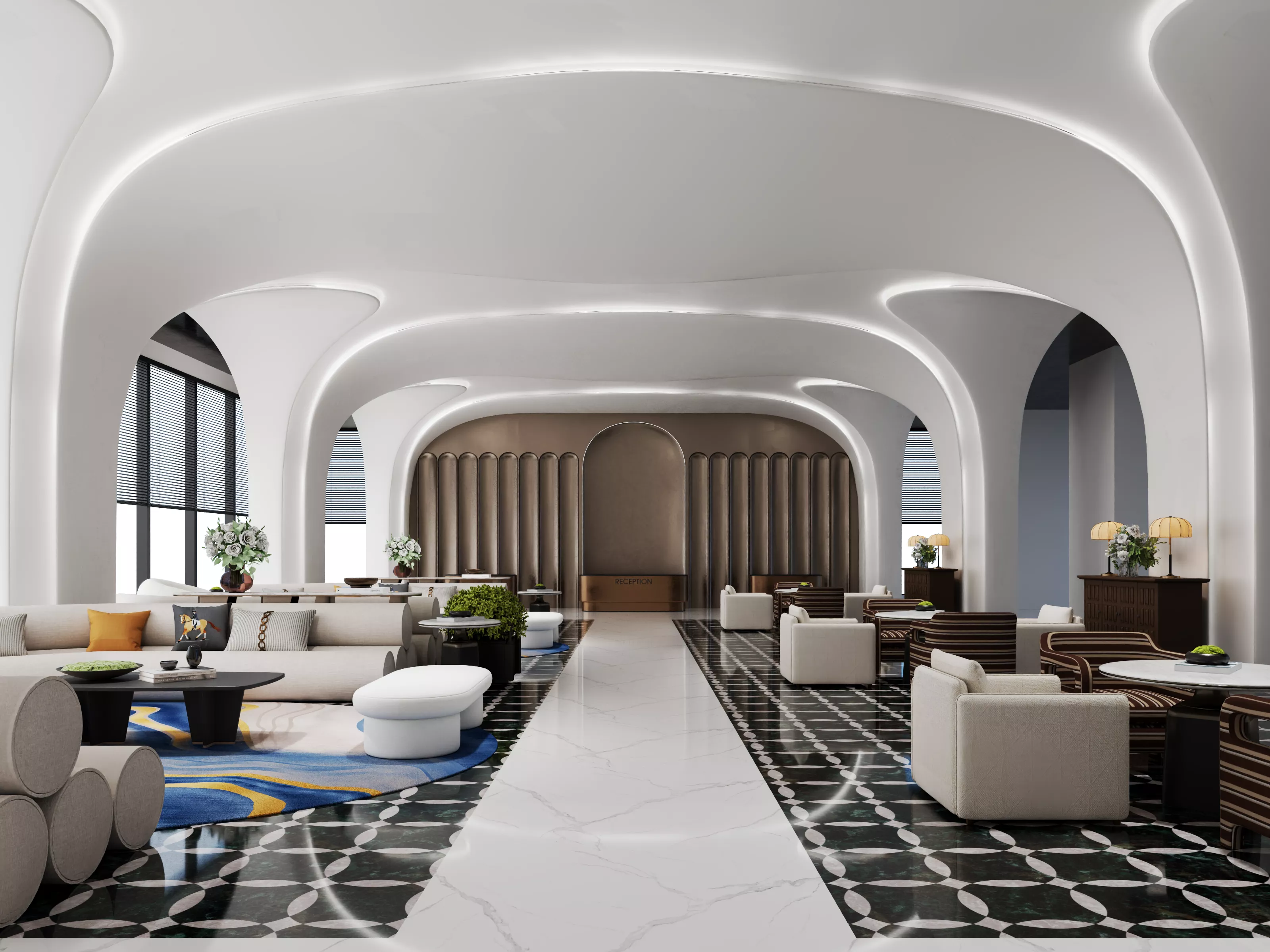 Hotel lobby 3D model