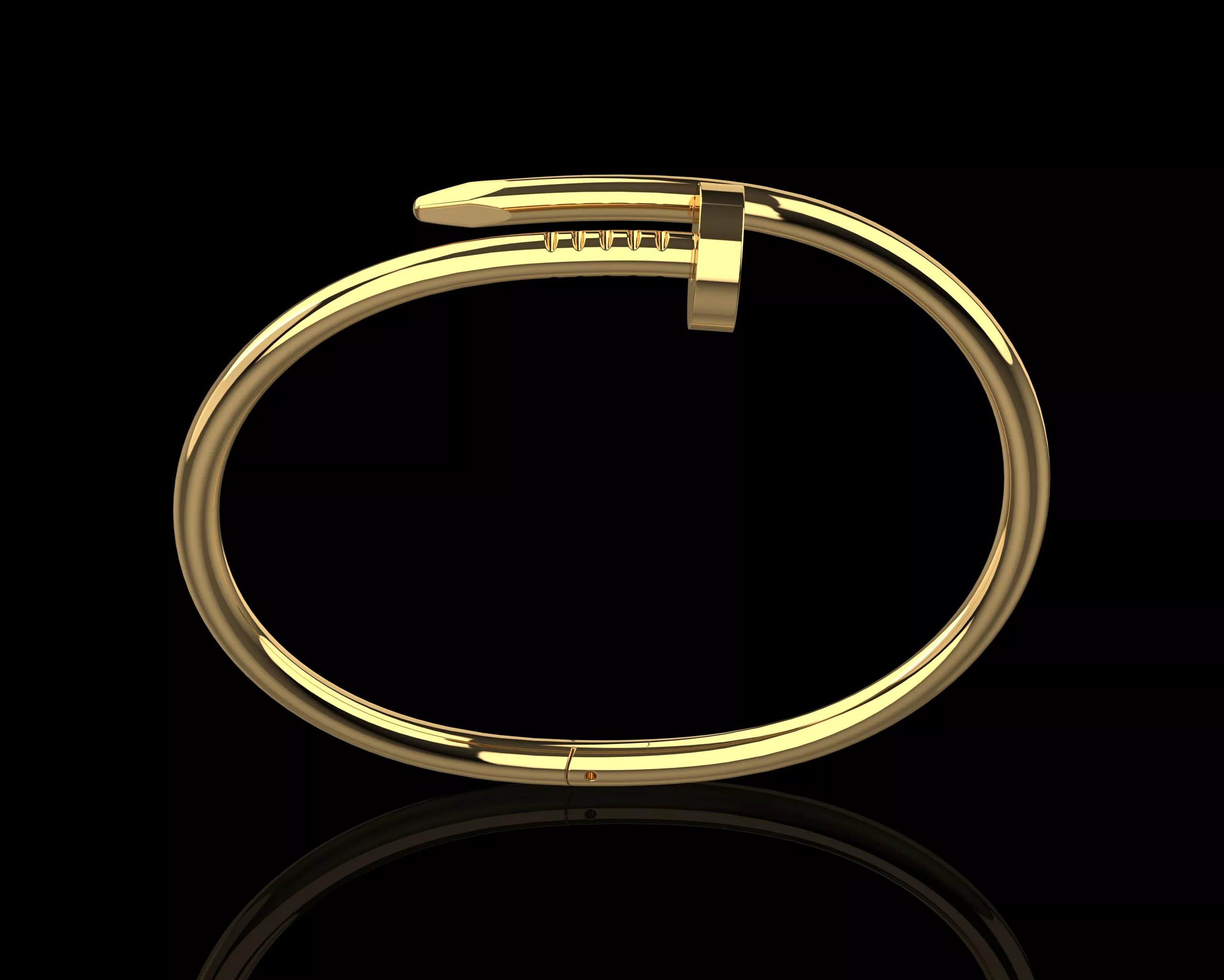 Juste un clou Nail Bracelet 20 Size N114 3D print model