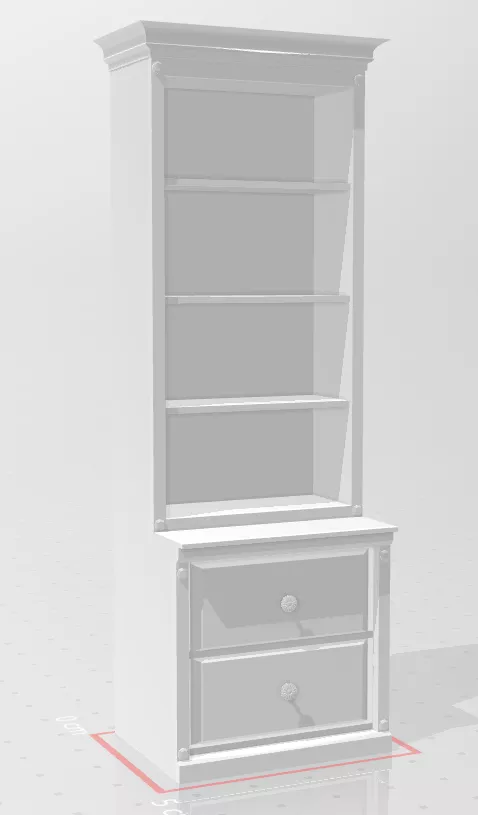 Shelves Update with handles and drawers - Blender File Included 3D print model