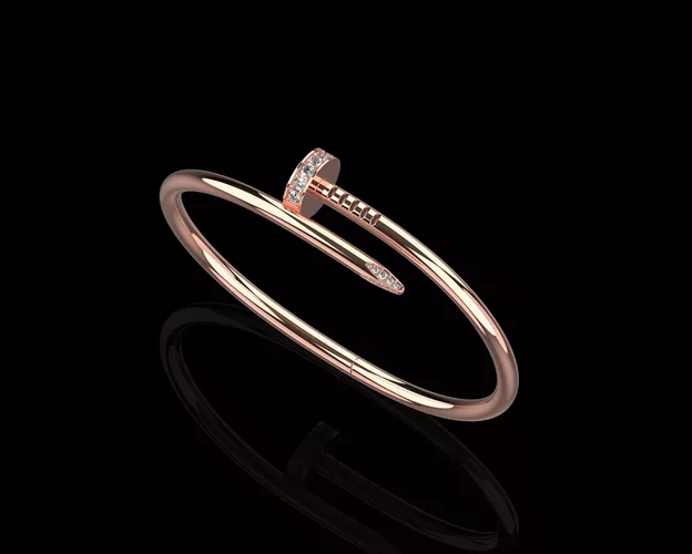 Juste un clou Nail Bracelet 17 Size with Gems N85