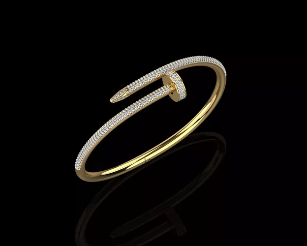 Juste un clou Nail Bracelet 15 Size Full Diamonds N204