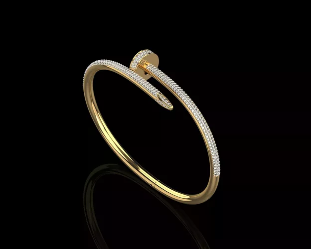 Juste un clou Nail Bracelet 16 Size Full Diamonds N205