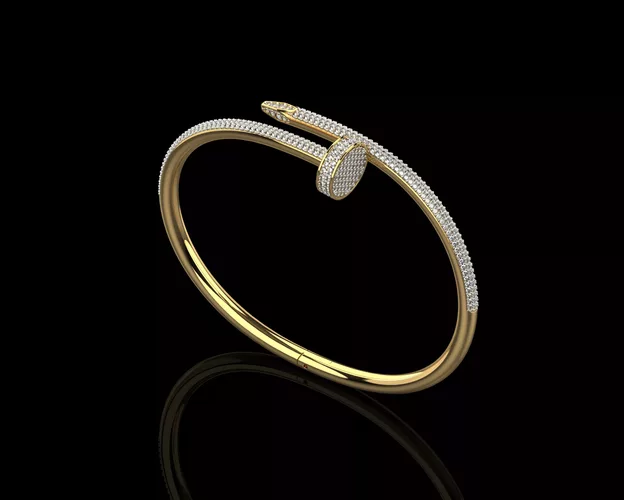 Juste un clou Nail Bracelet 17 Size Full Diamonds N206