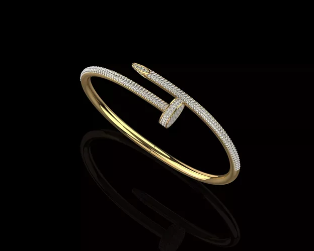 Juste un clou Nail Bracelet 19 Size Full Diamonds N208