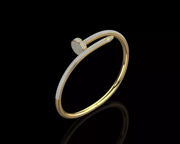 Juste un clou Nail Bracelet 21 Size Full Diamonds N210