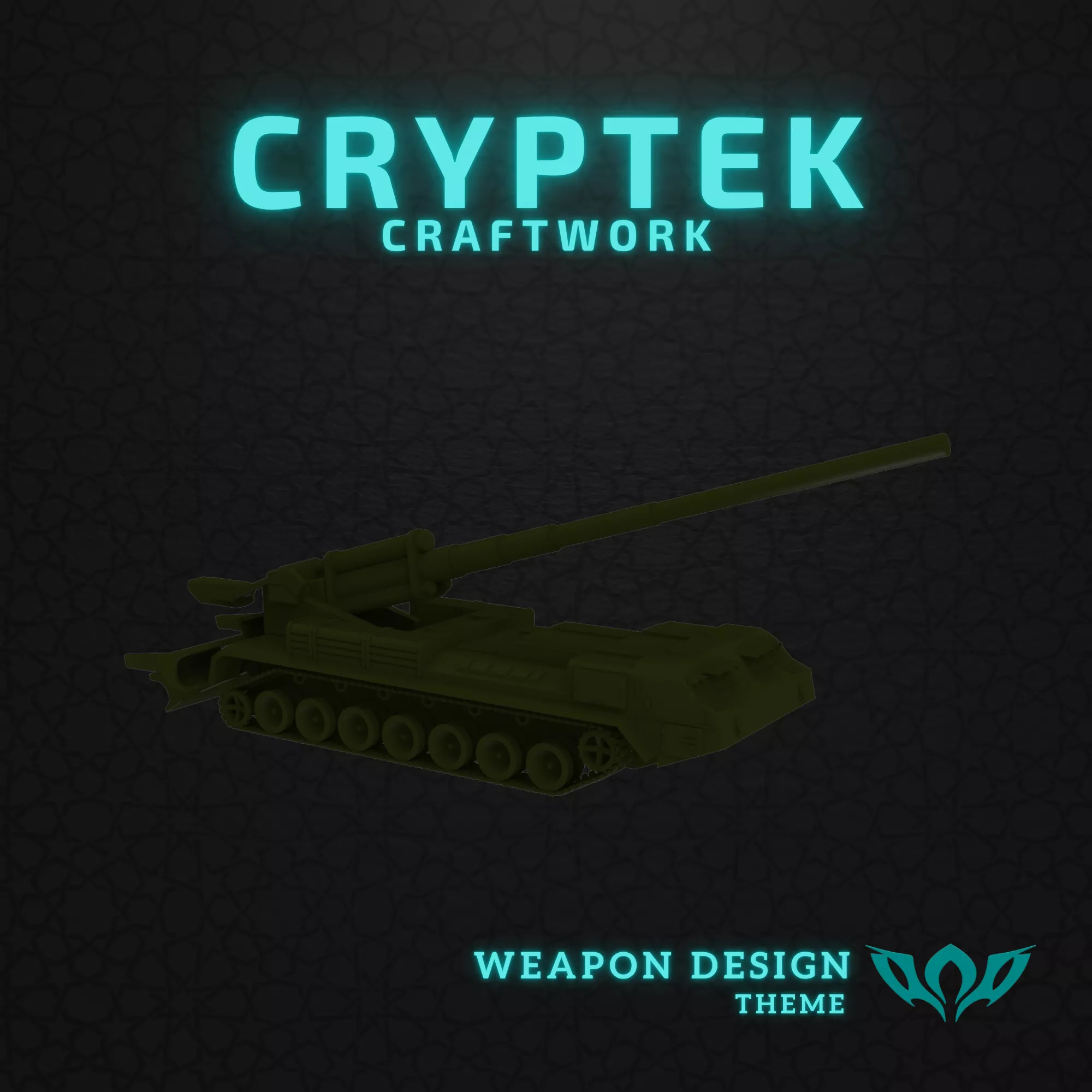 21 Miniature 2S7 Pion Malka Heavy Self-Propelled Howitzer 3D print model