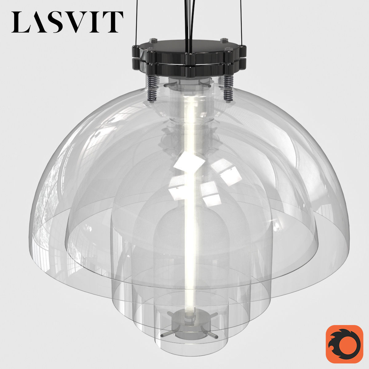 Lasvit Transmission Pendant 3D model_3