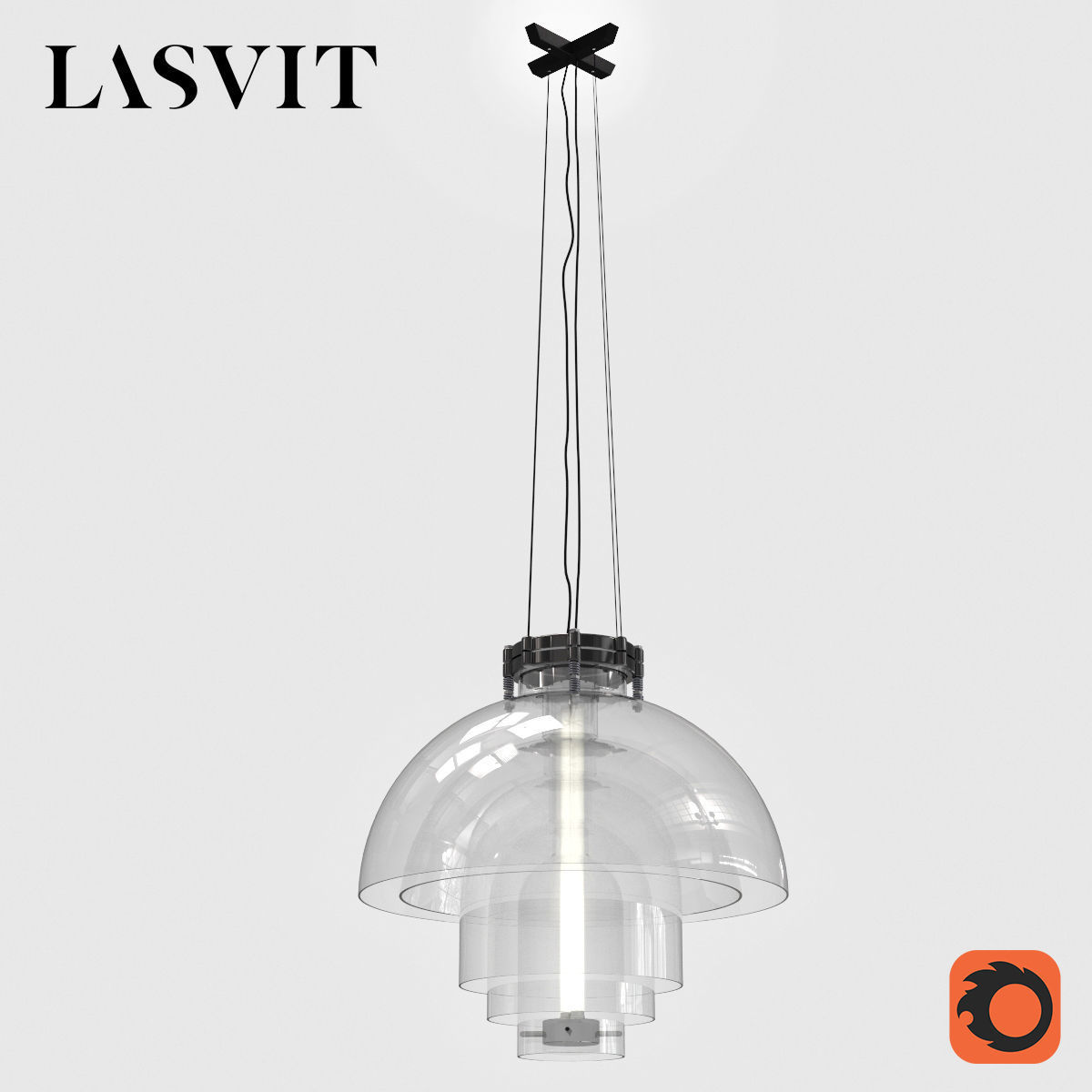 Lasvit Transmission Pendant 3D model_2