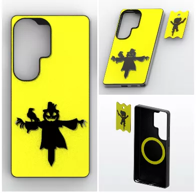 Scarecrow Silhouette Magnetic Protective Case 3D print model