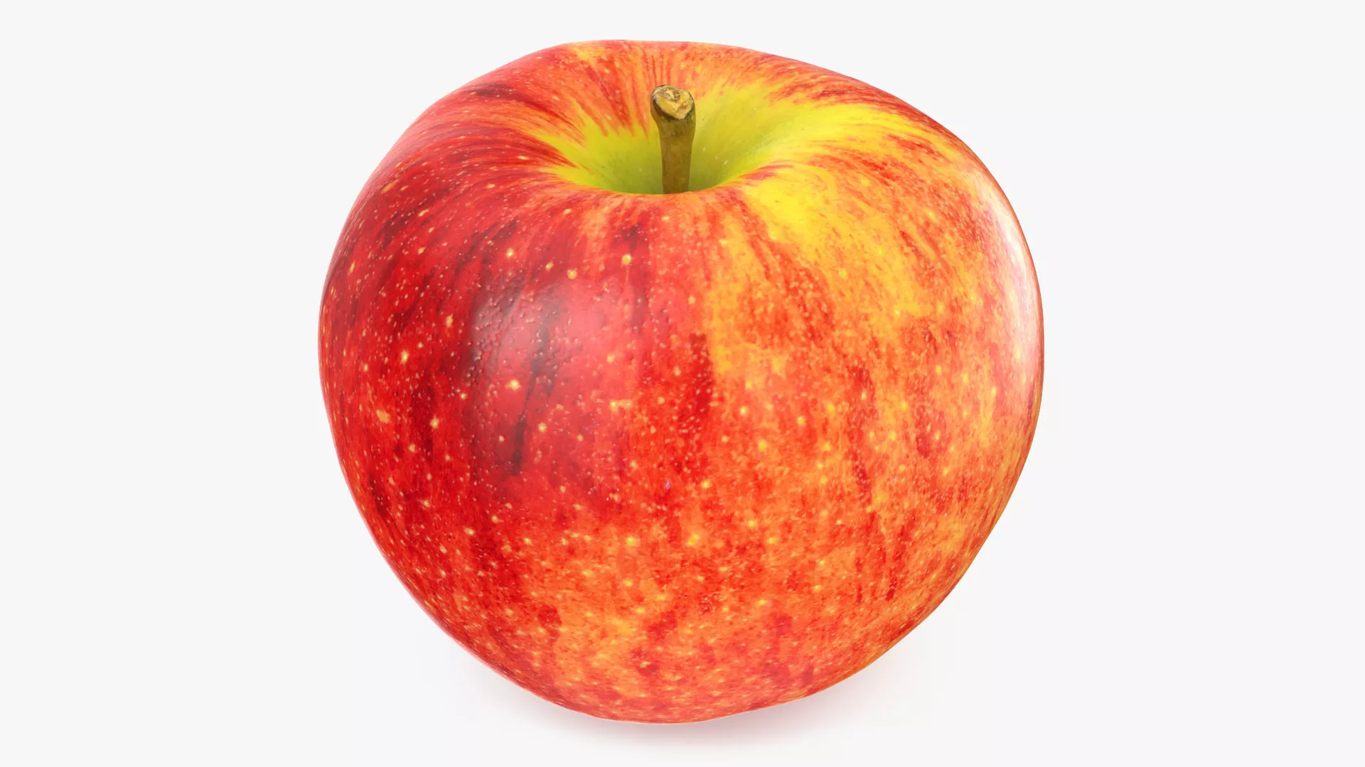 Large Gala Apple 02 Low-poly 3D model