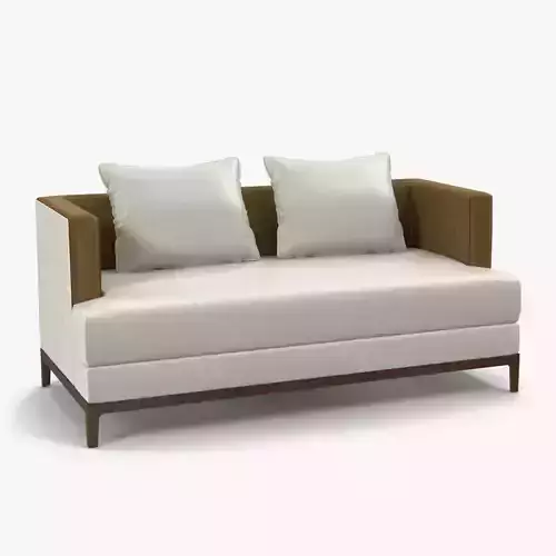 Christian Liaigre  chamois sofa