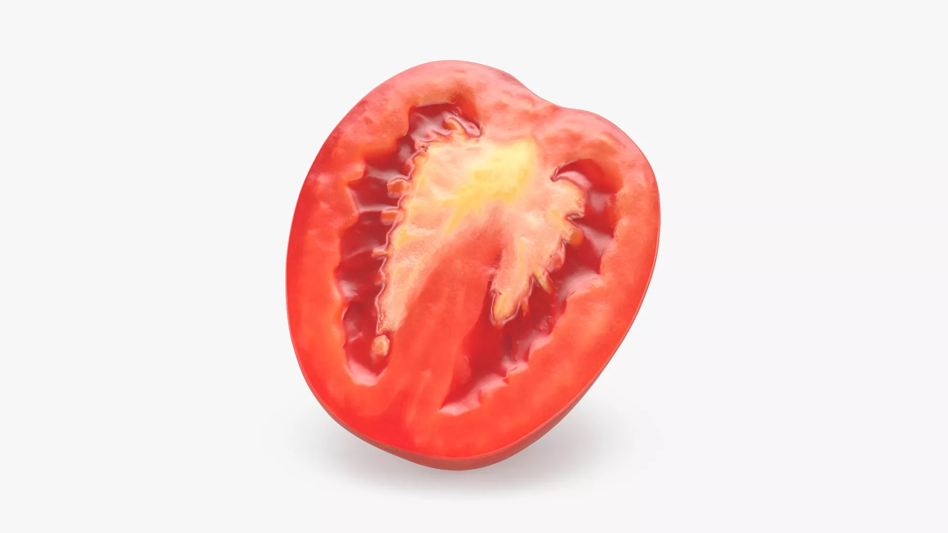 Roma Tomato Half 01 Low-poly 3D model