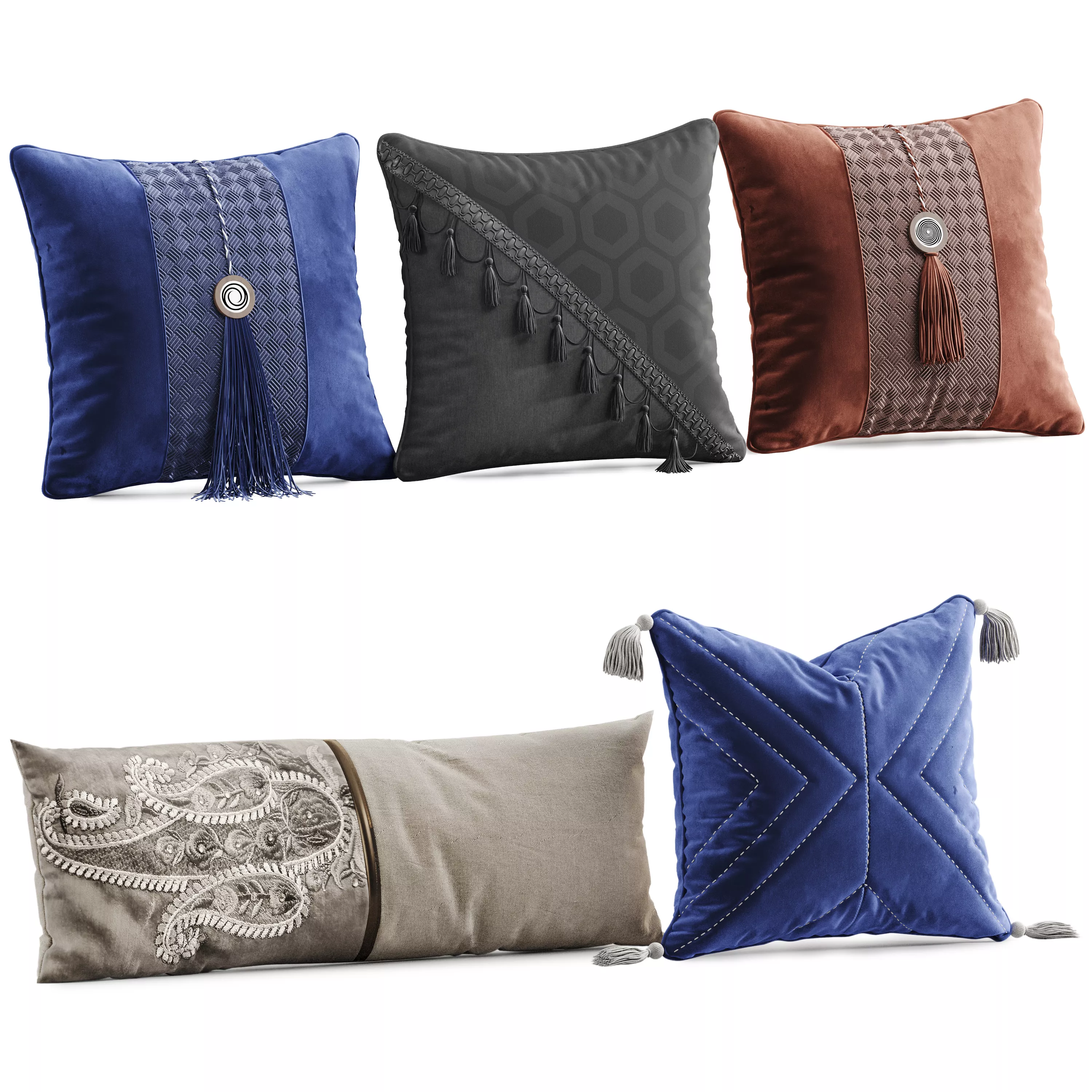 Pillow Set 03 3D model