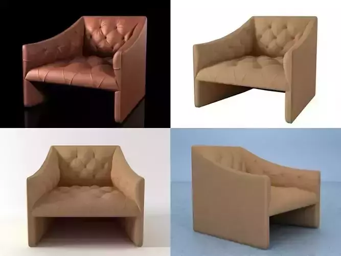 Burnham armchair 3D model