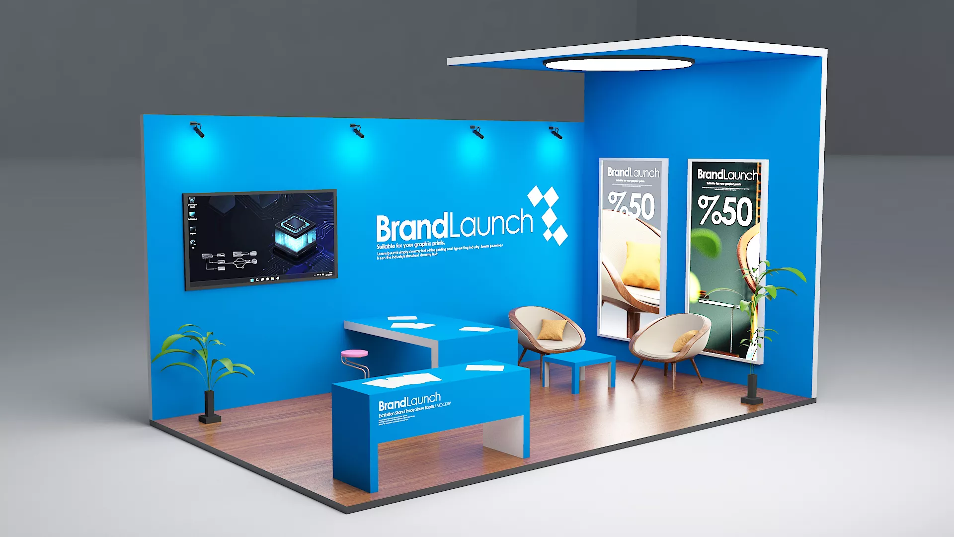 Exhibition Stand Trade Show Booth 3D model