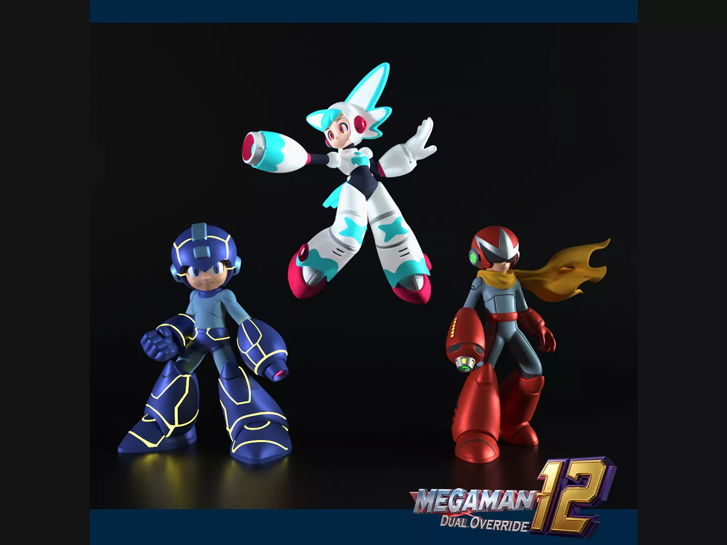 MegaMan - Dual Override - Pack 3 Characters - 3D print model