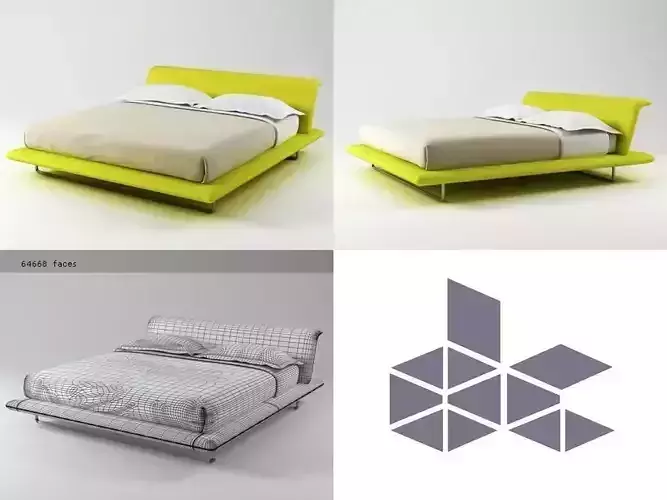 Siena bed with frame