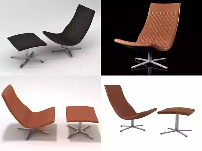 DS-51 different lounge chairs and ottomans
