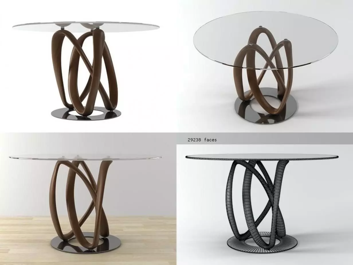 Infinity dining 3D model_0