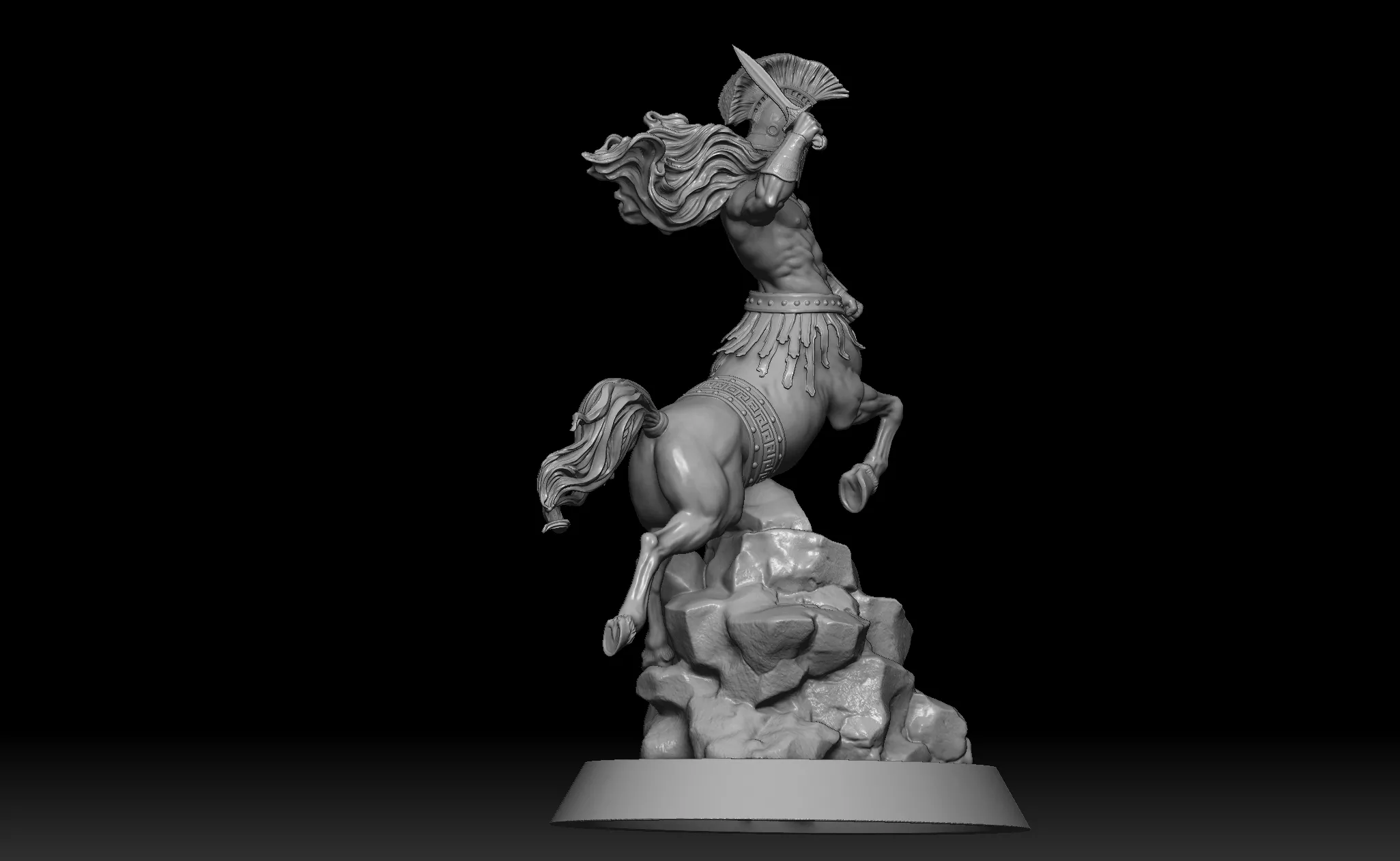 Spartan Centaur Warrior 8 Part STL Model 3D print model