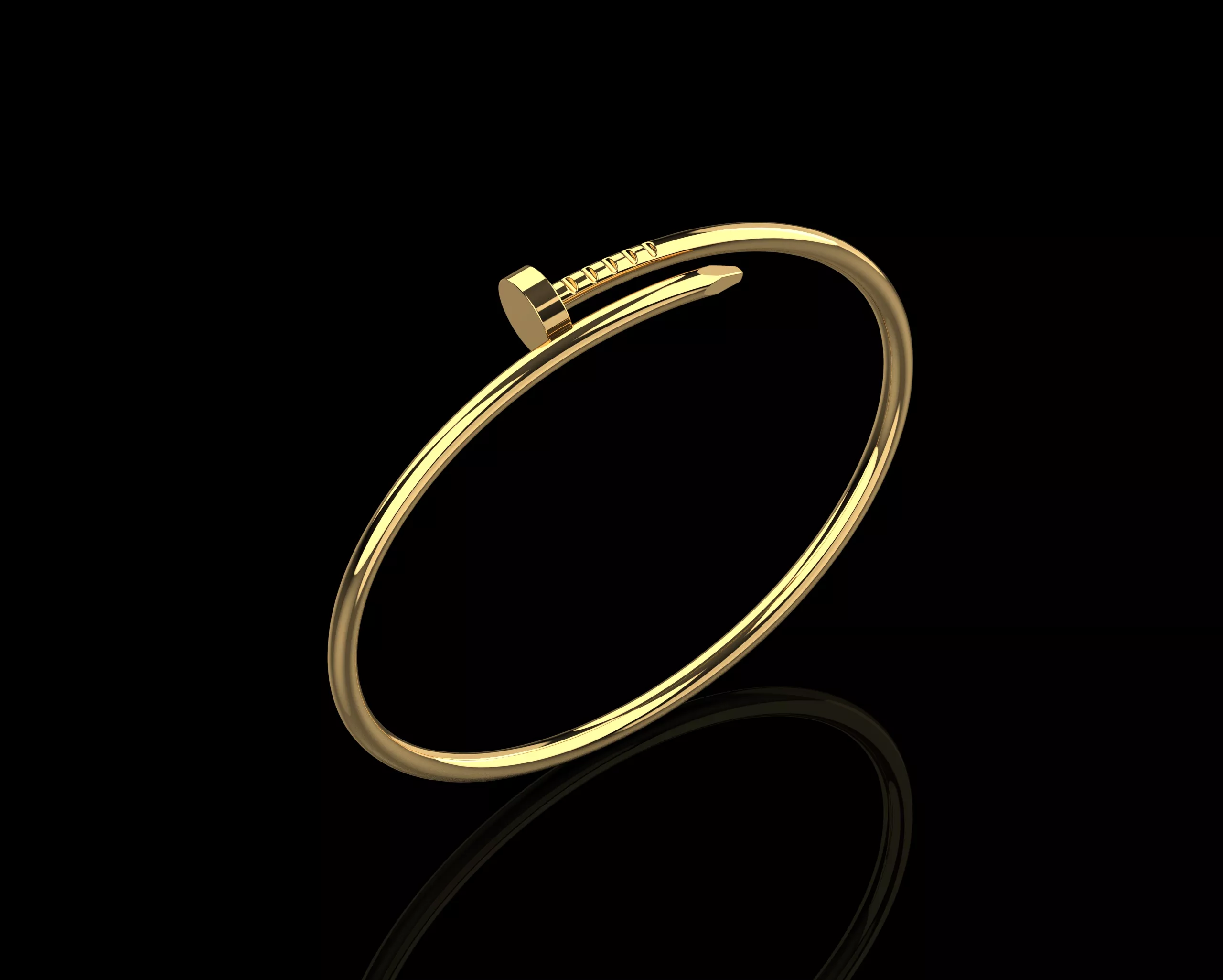 Juste un clou Nail Bracelet 18 Size Small Version N189 3D print model